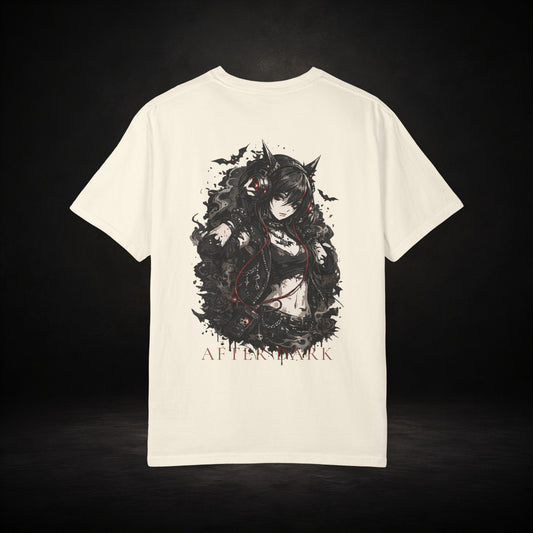 AFTER DARK - Nocturnal Anime Graphic T-Shirt | Gothic Streetwear