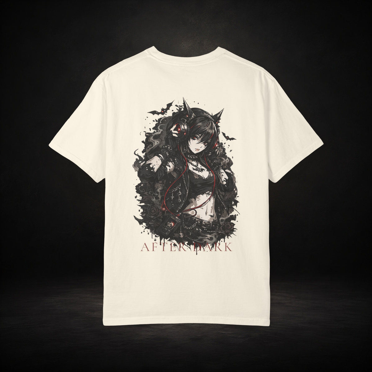 AFTER DARK - Nocturnal Anime Graphic T-Shirt | Gothic Streetwear