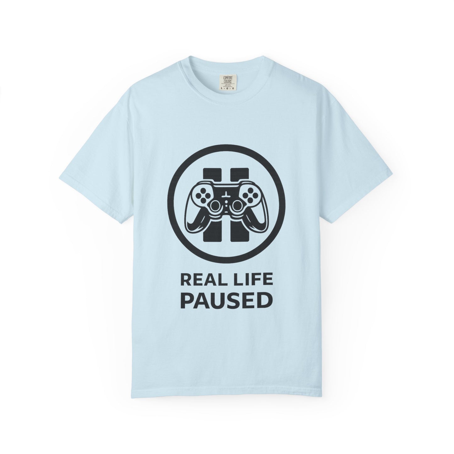 Real Life Paused Gamer T-Shirt — Video Game Controller Graphic Tee