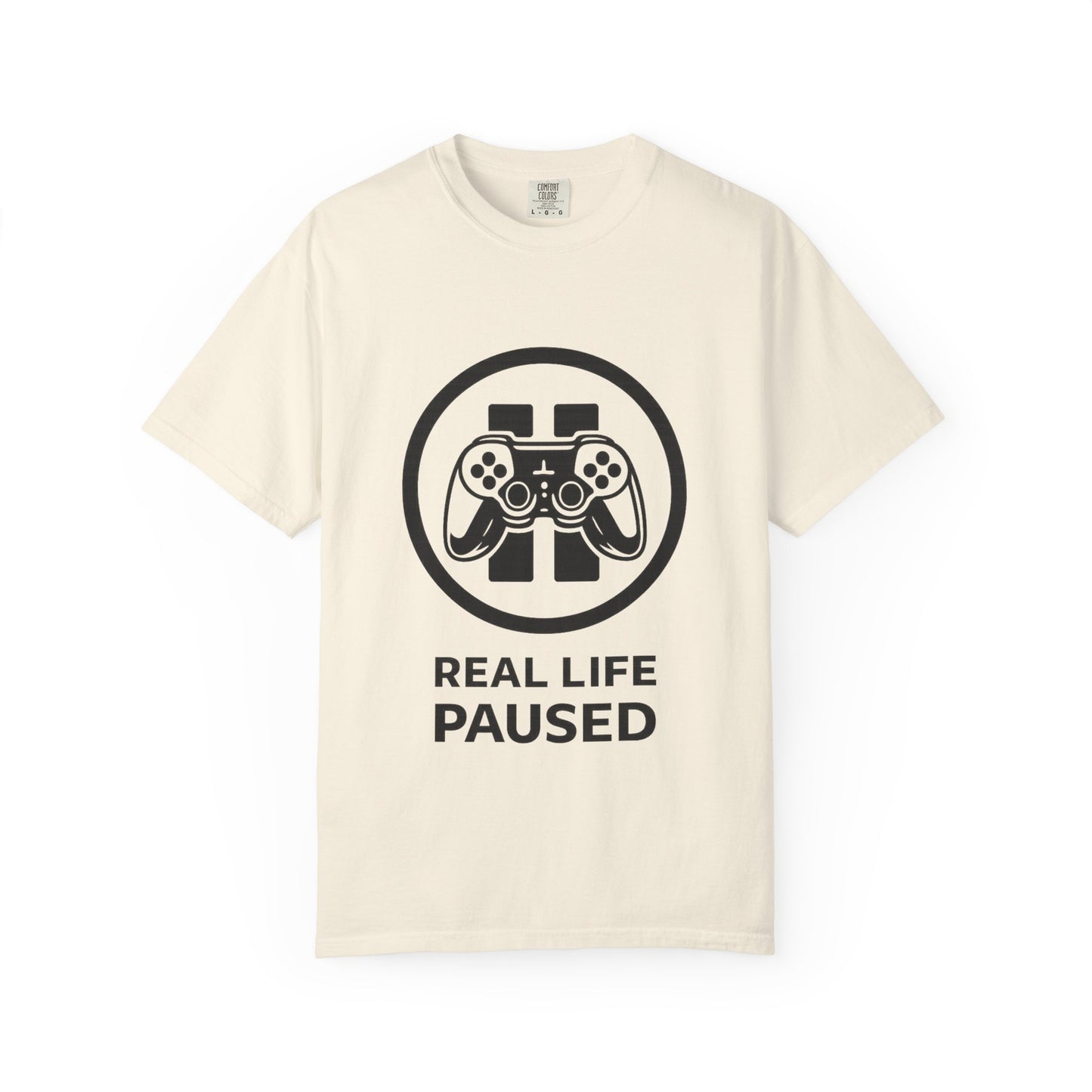 Real Life Paused Gamer T-Shirt — Video Game Controller Graphic Tee