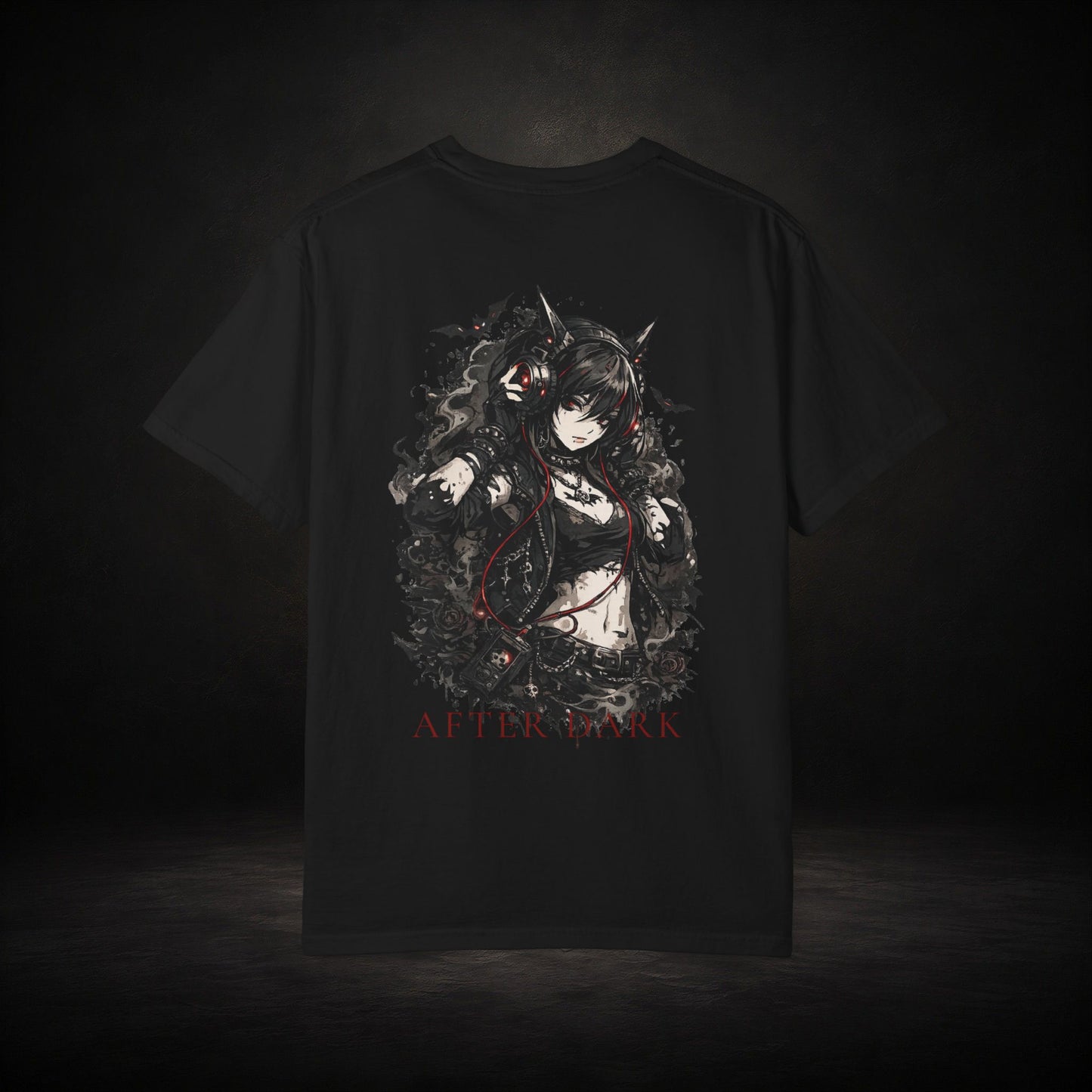 AFTER DARK - Nocturnal Anime Graphic T-Shirt | Gothic Streetwear